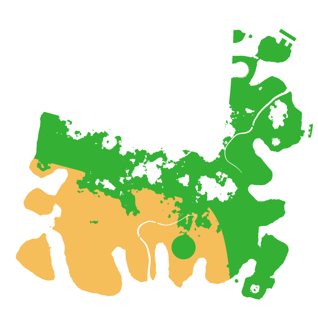 Biome Rust Map: Procedural Map, Size: 3500, Seed: 2090989345