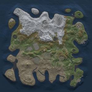 Thumbnail Rust Map: Procedural Map, Size: 3500, Seed: 2090989345, 14 Monuments