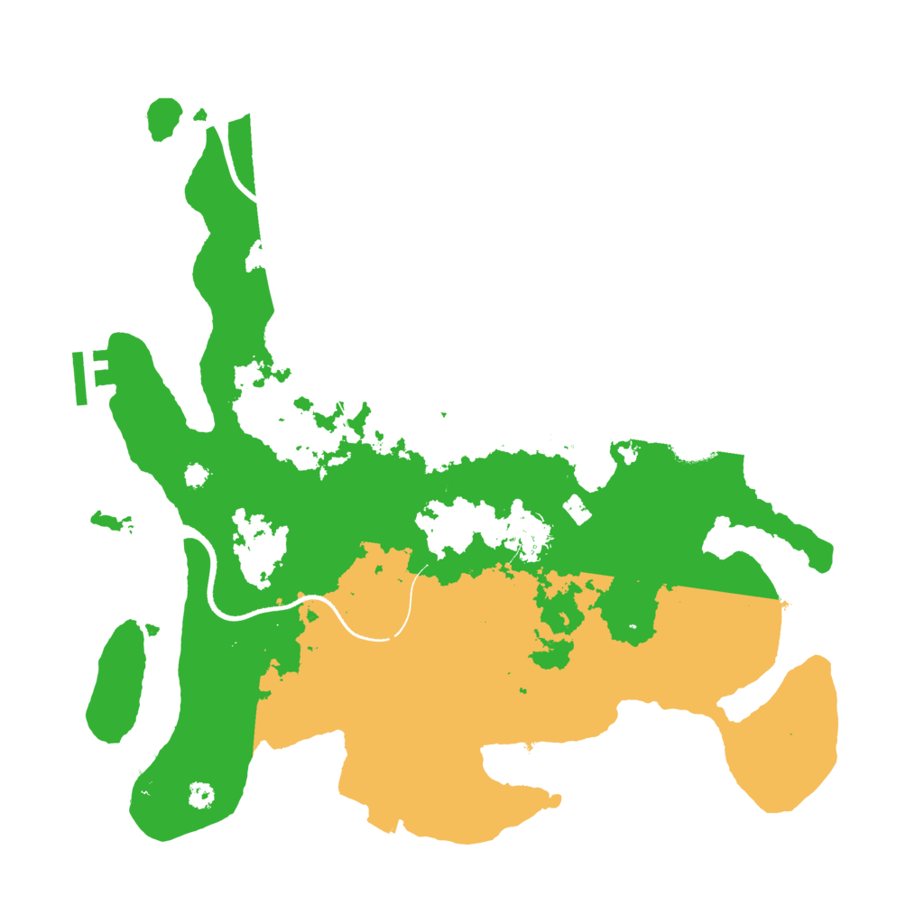 Biome Rust Map: Procedural Map, Size: 3500, Seed: 1288157553