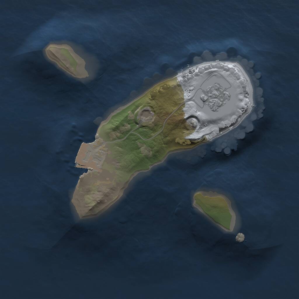 Rust Map: Procedural Map, Size: 1355, Seed: 1106165195, 2 Monuments