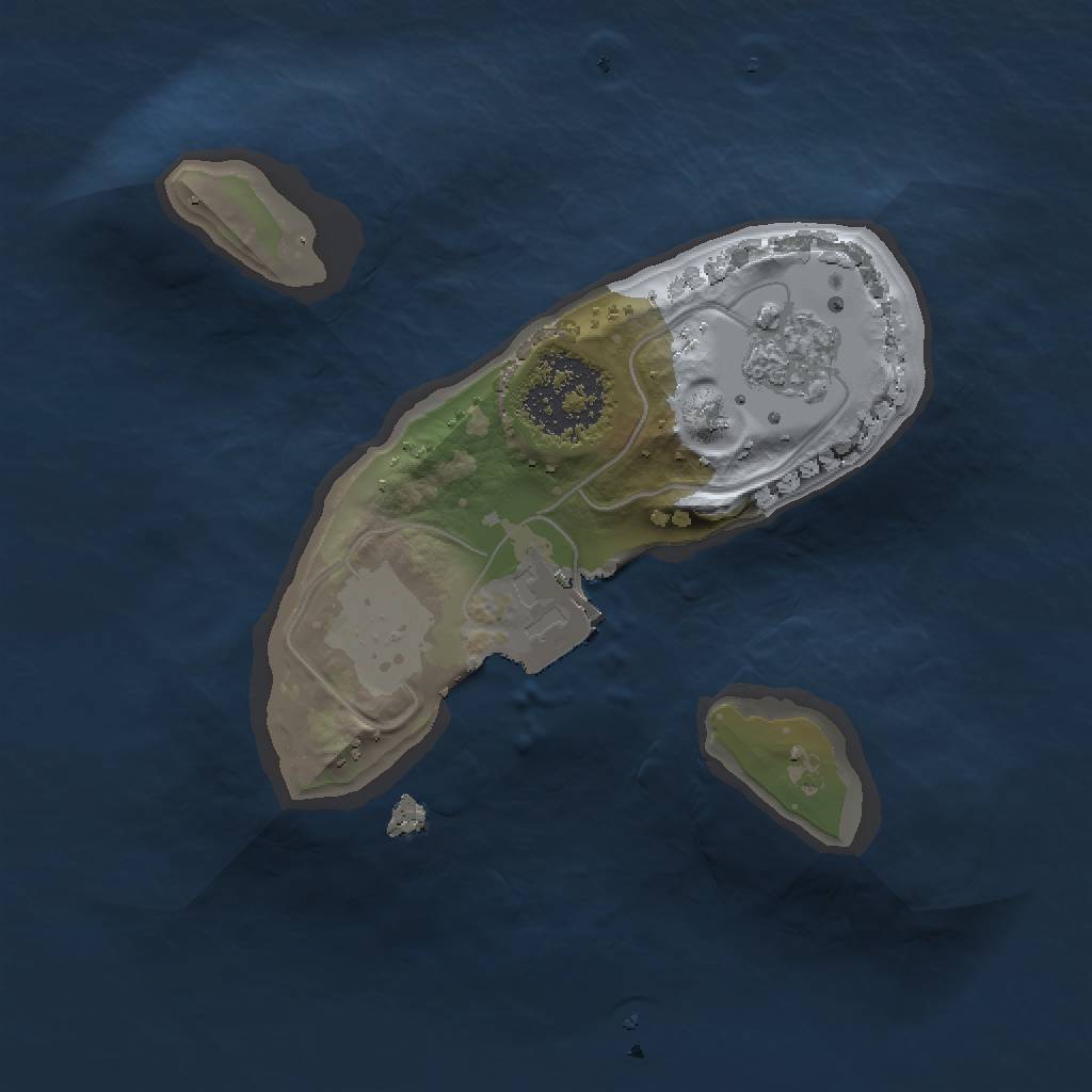 Rust Map: Procedural Map, Size: 1355, Seed: 1106165195, 4 Monuments