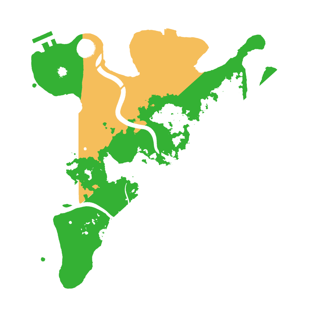 Biome Rust Map: Procedural Map, Size: 3000, Seed: 1361283