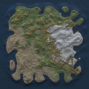 Thumbnail Rust Map: Procedural Map, Size: 4250, Seed: 59247822, 19 Monuments