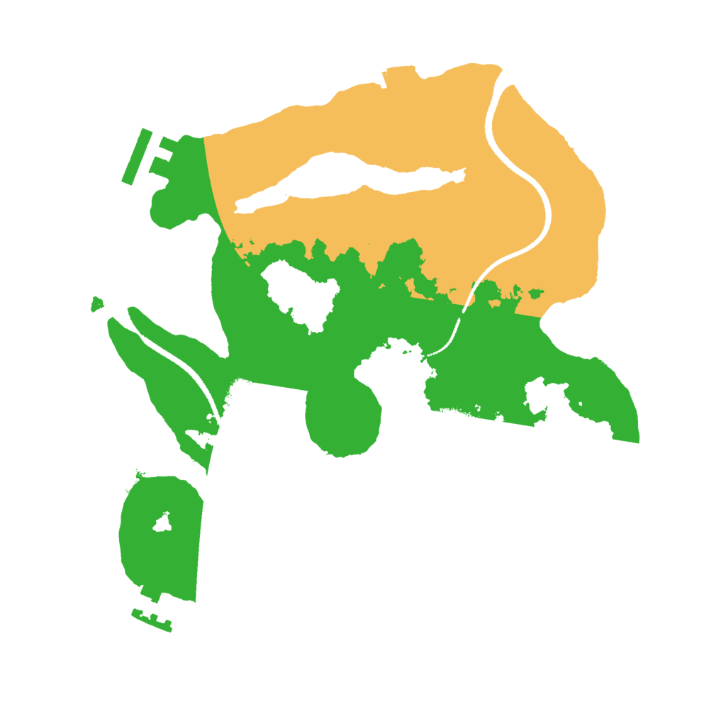 Biome Rust Map: Procedural Map, Size: 2550, Seed: 10234