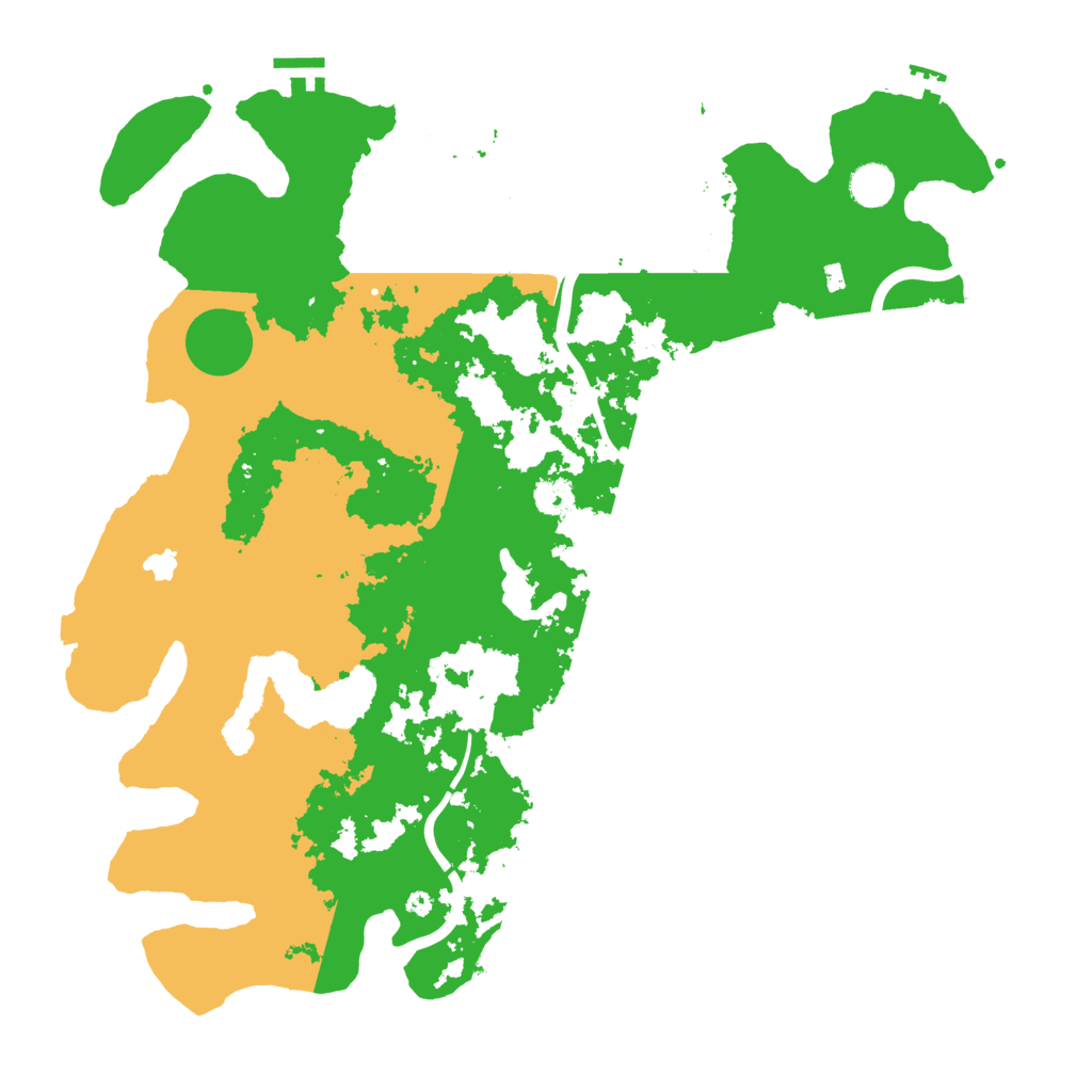 Biome Rust Map: Procedural Map, Size: 4300, Seed: 24339279