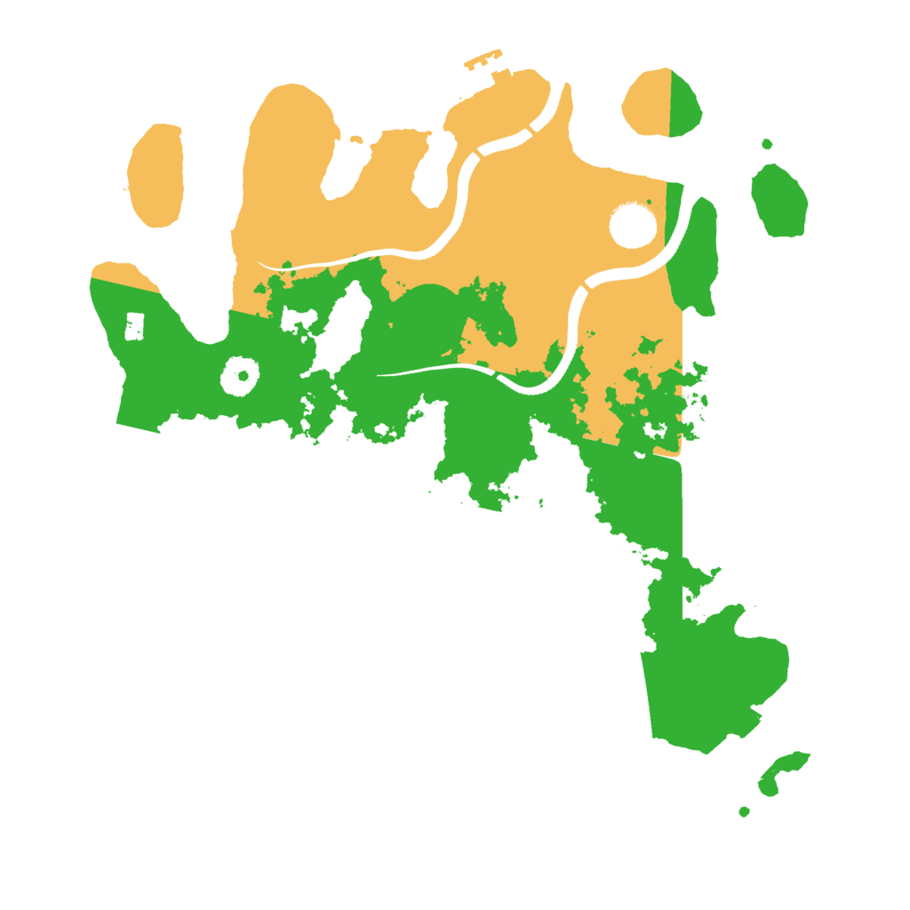 Biome Rust Map: Procedural Map, Size: 3500, Seed: 84565655