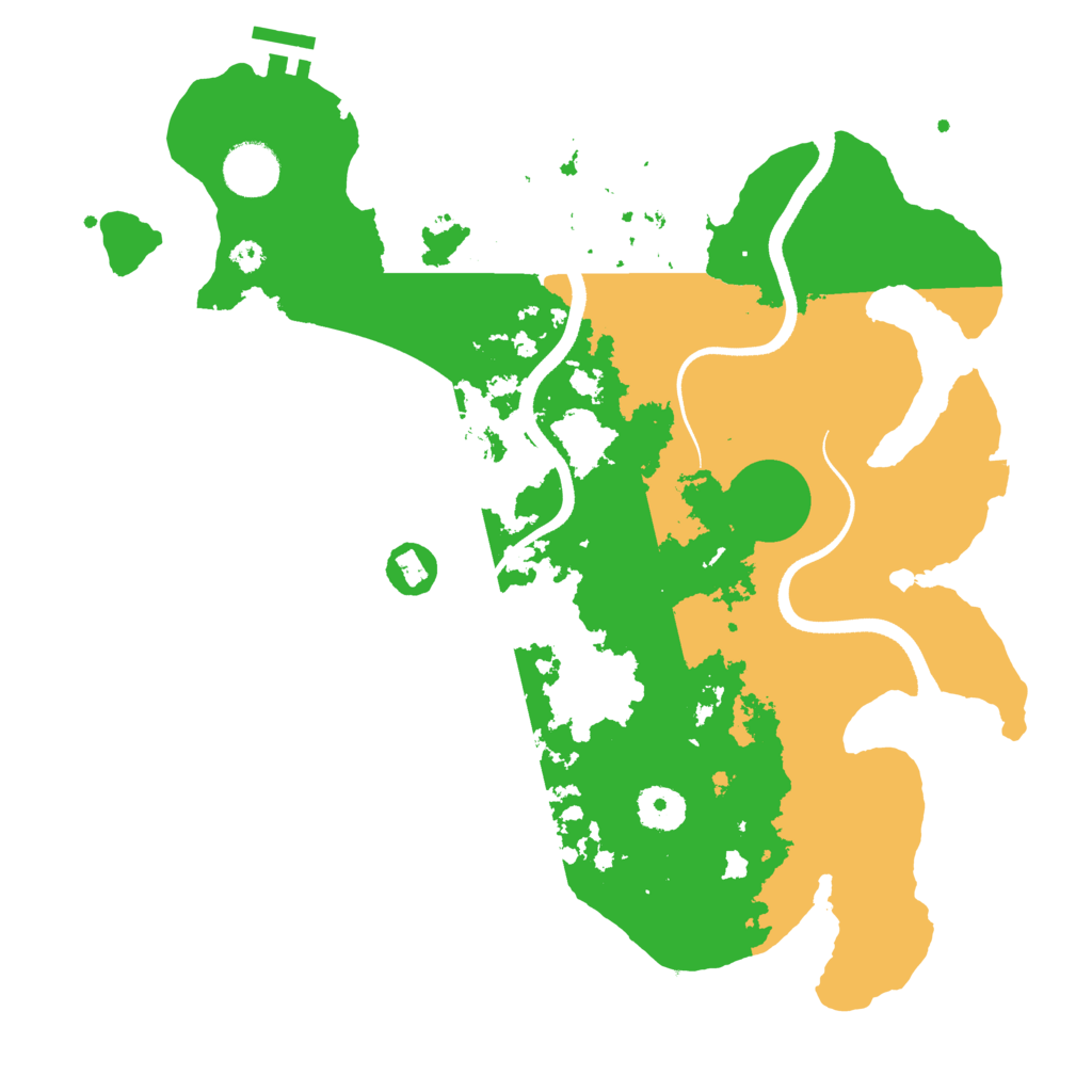 Biome Rust Map: Procedural Map, Size: 3500, Seed: 9261124