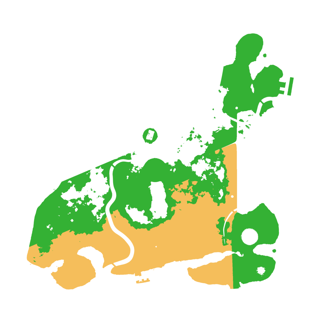 Biome Rust Map: Procedural Map, Size: 3500, Seed: 22458662