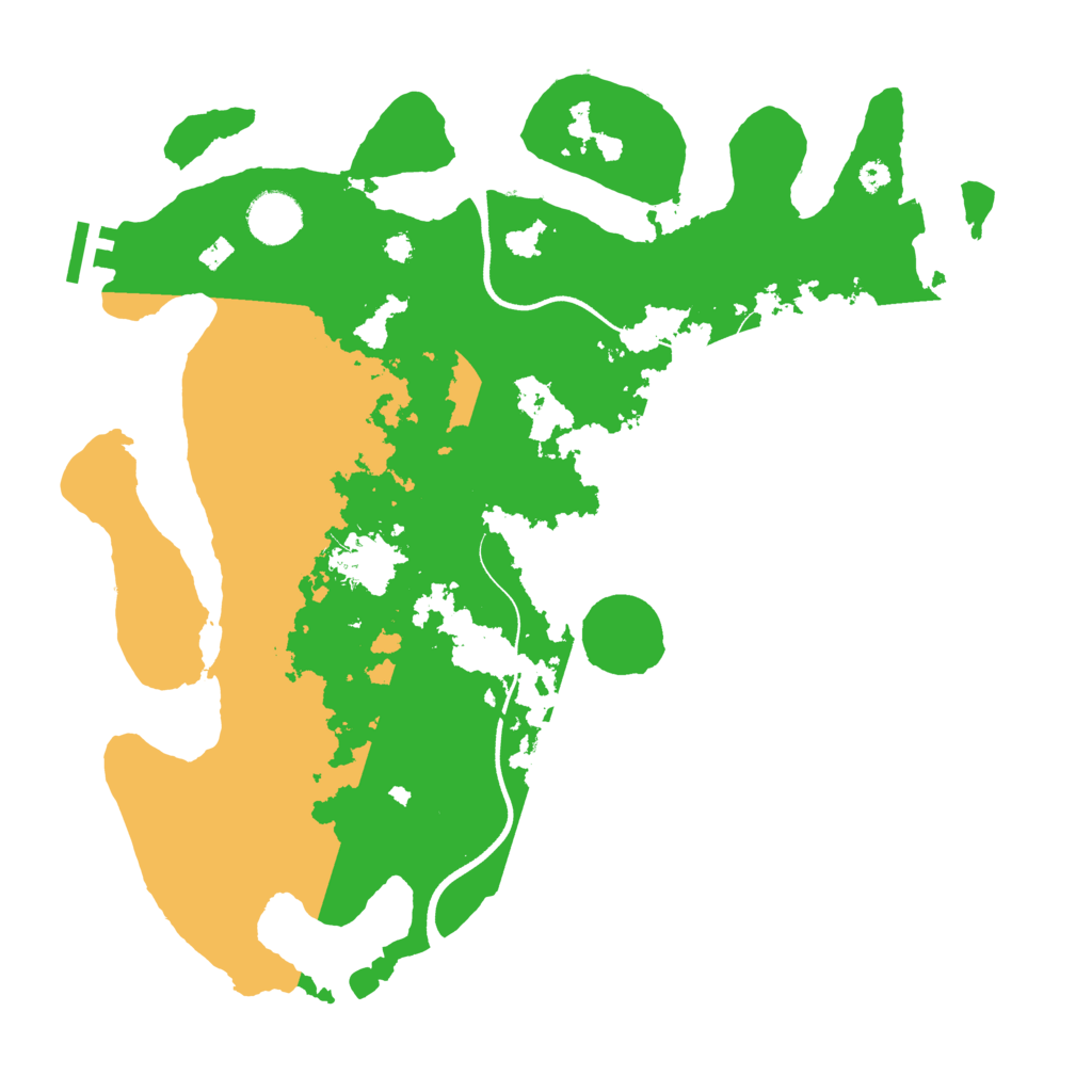 Biome Rust Map: Procedural Map, Size: 3600, Seed: 21400449