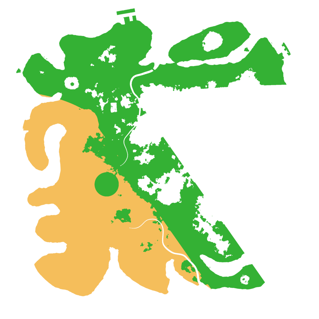 Biome Rust Map: Procedural Map, Size: 3500, Seed: 799381107