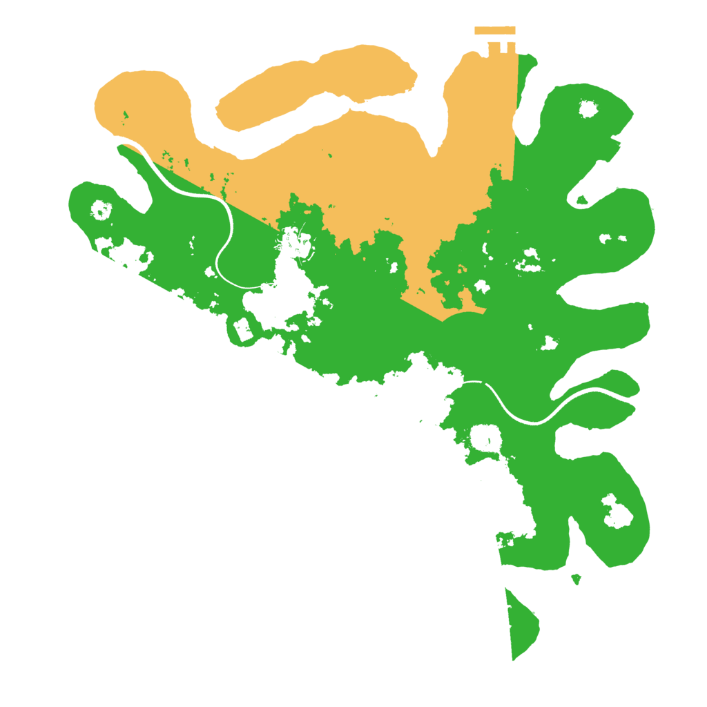 Biome Rust Map: Procedural Map, Size: 3500, Seed: 12344321