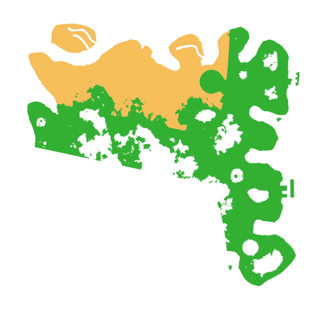 Biome Rust Map: Procedural Map, Size: 3500, Seed: 52623