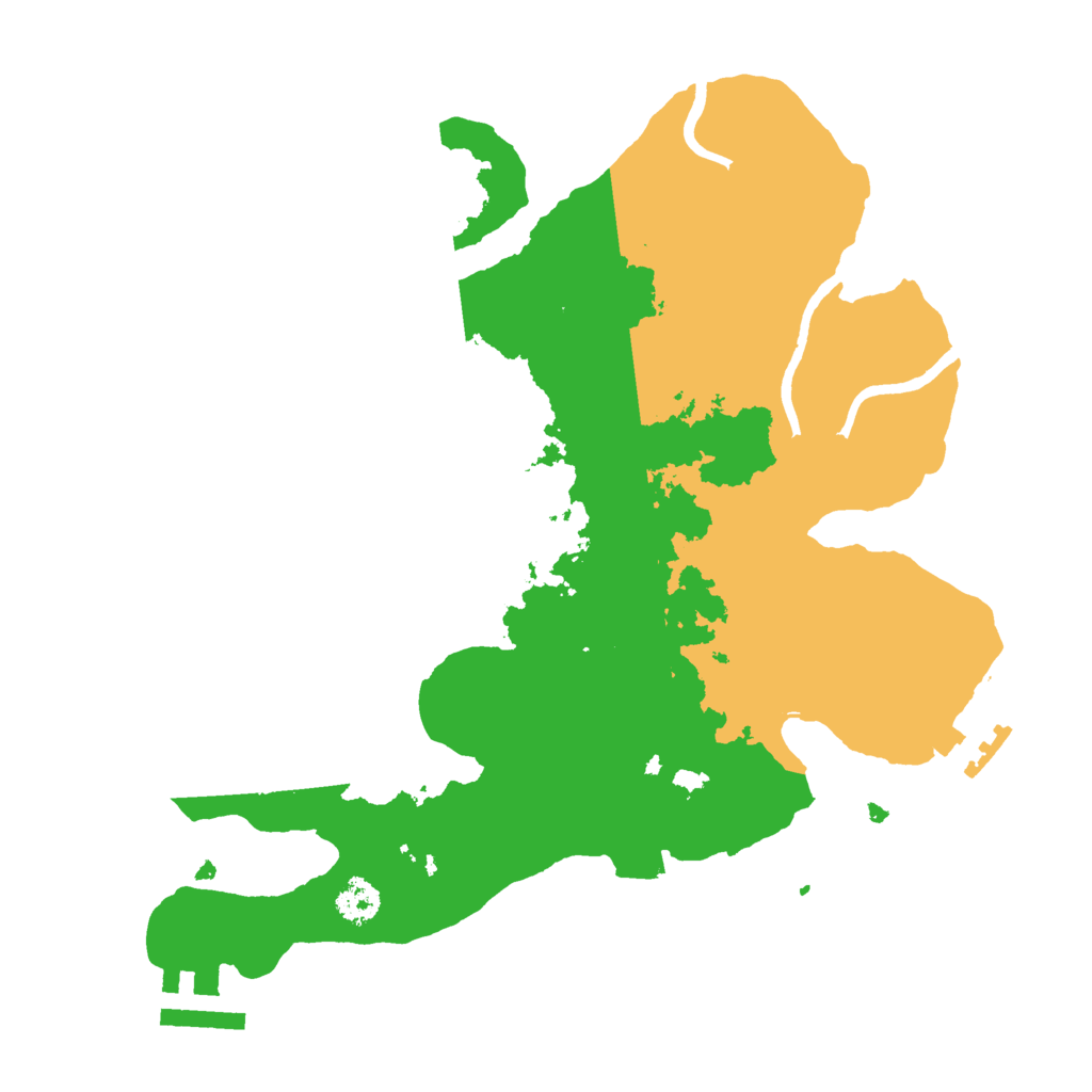 Biome Rust Map: Procedural Map, Size: 2600, Seed: 830953118