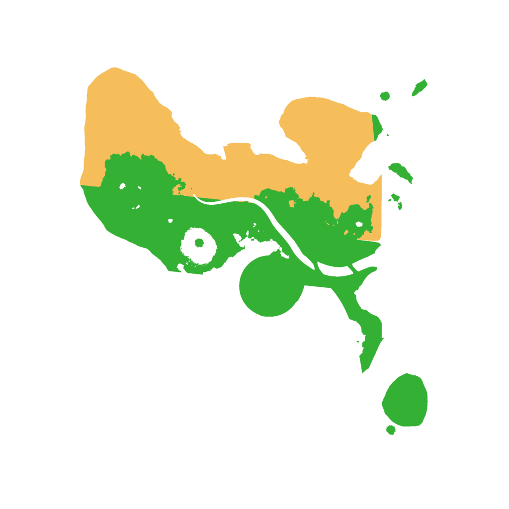 Biome Rust Map: Procedural Map, Size: 2200, Seed: 250217107