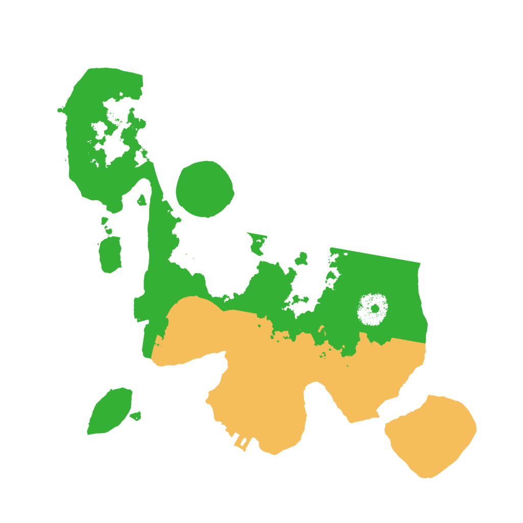 Biome Rust Map: Procedural Map, Size: 2500, Seed: 7263673