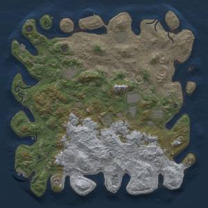 Thumbnail Rust Map: Procedural Map, Size: 4500, Seed: 1753504557, 19 Monuments