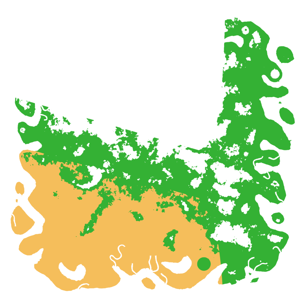 Biome Rust Map: Procedural Map, Size: 6000, Seed: 889050610