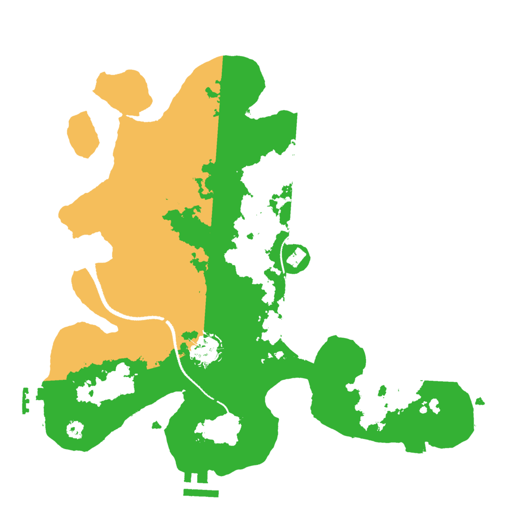Biome Rust Map: Procedural Map, Size: 3000, Seed: 1394623923