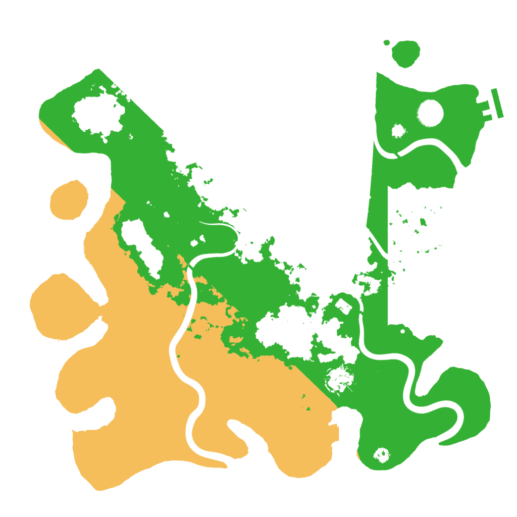 Biome Rust Map: Procedural Map, Size: 3500, Seed: 10611132