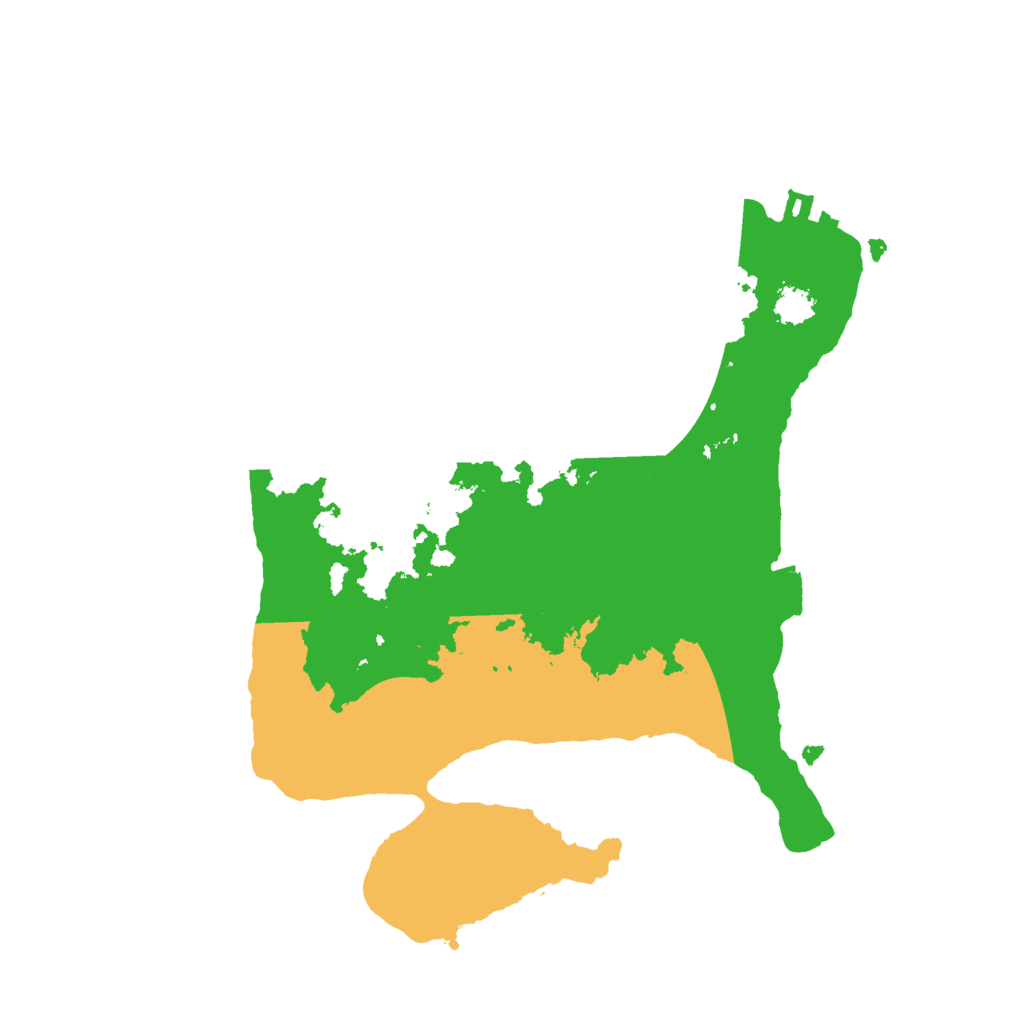 Biome Rust Map: Procedural Map, Size: 2400, Seed: 736804089