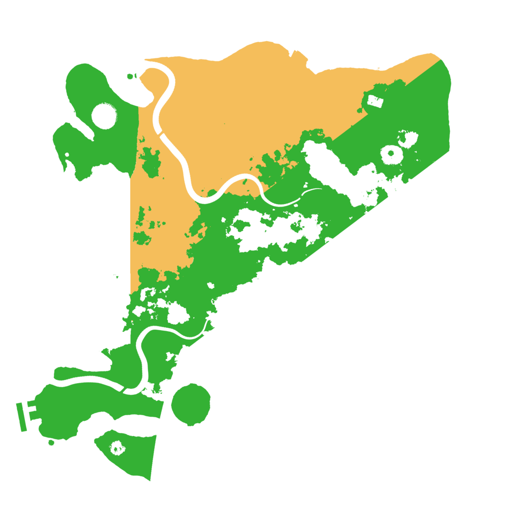 Biome Rust Map: Procedural Map, Size: 3650, Seed: 39043447