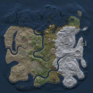 Thumbnail Rust Map: Procedural Map, Size: 3750, Seed: 981953, 12 Monuments