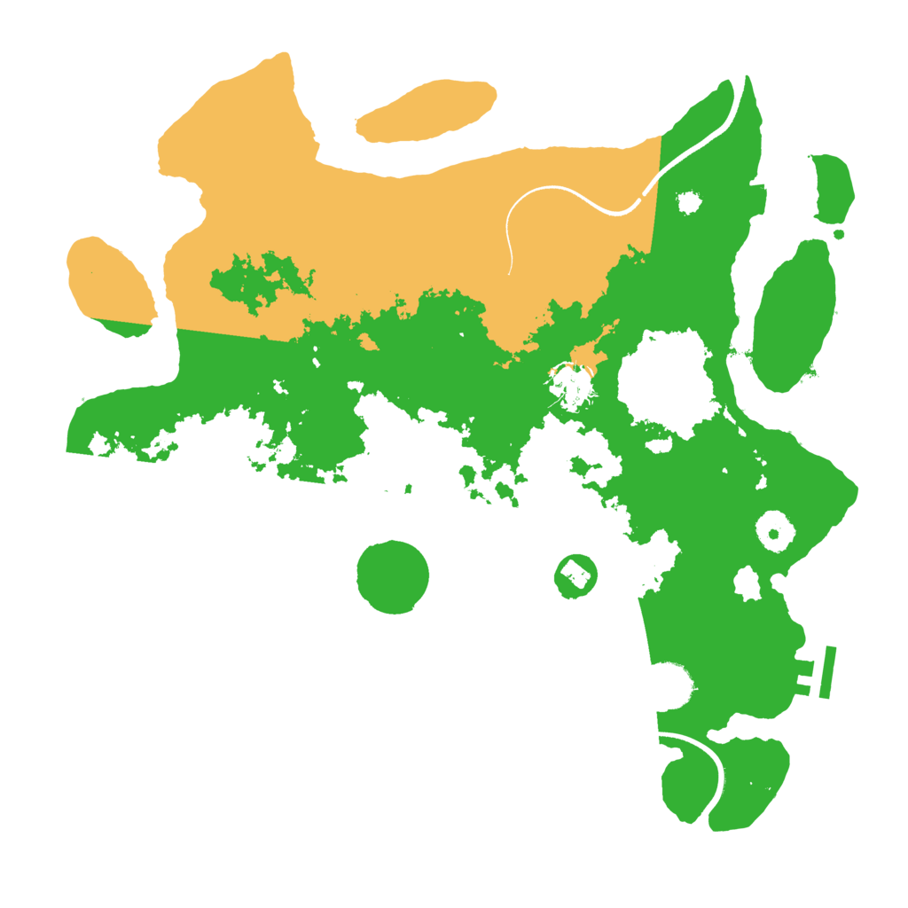 Biome Rust Map: Procedural Map, Size: 3500, Seed: 11790163