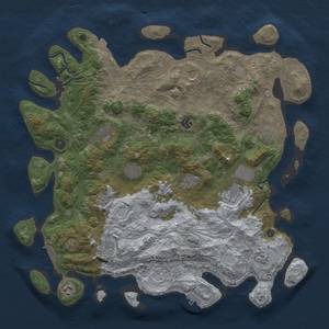 Thumbnail Rust Map: Procedural Map, Size: 4500, Seed: 1732734973, 19 Monuments