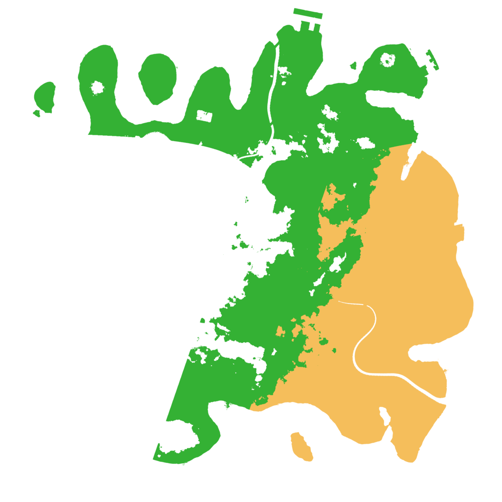 Biome Rust Map: Procedural Map, Size: 3500, Seed: 395022998