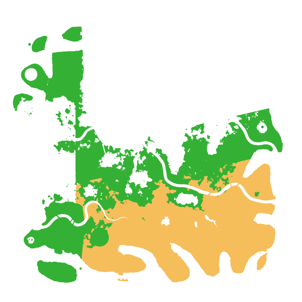 Biome Rust Map: Procedural Map, Size: 4400, Seed: 74070976