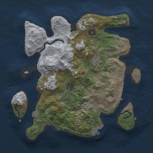 Thumbnail Rust Map: Procedural Map, Size: 3000, Seed: 1732924692, 11 Monuments