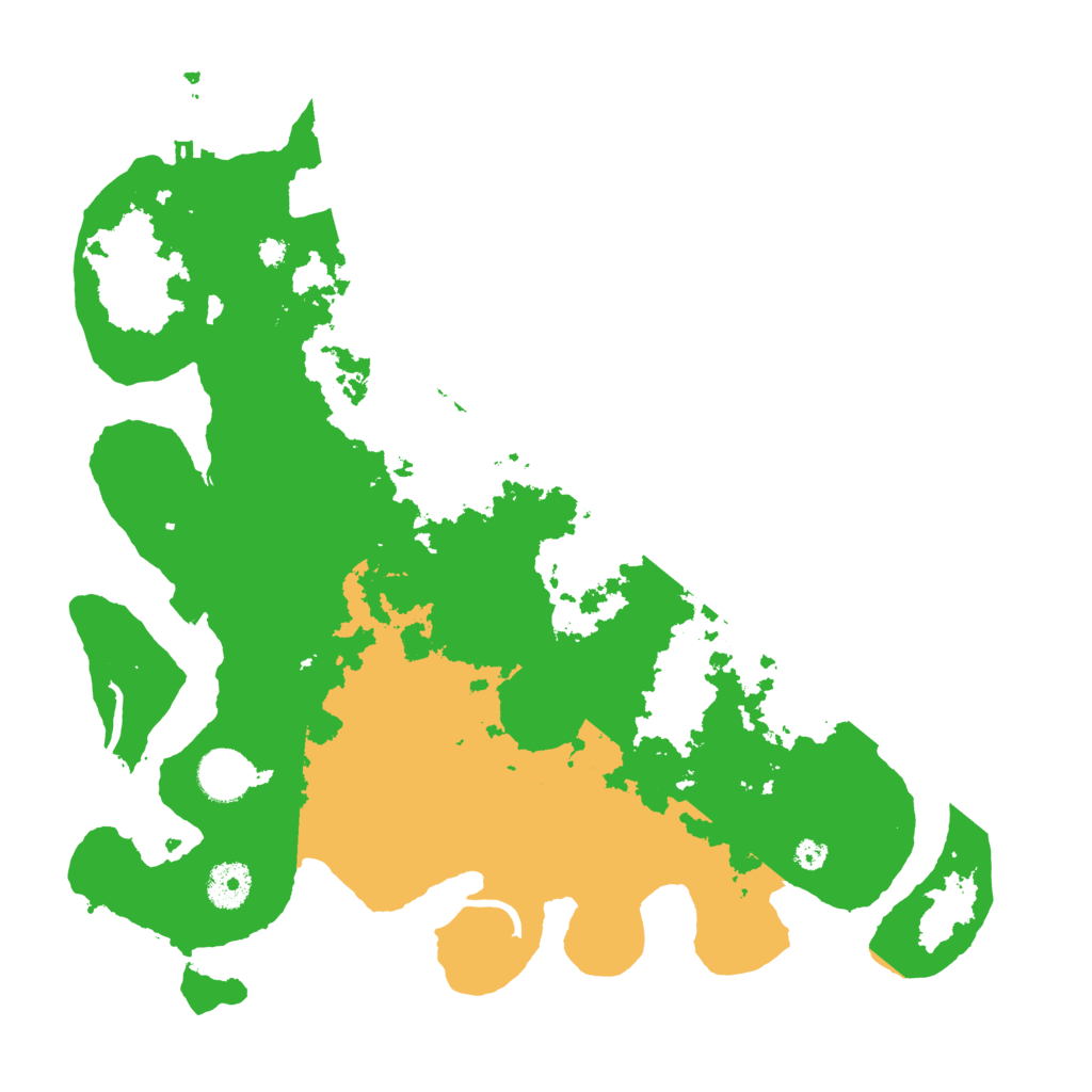 Biome Rust Map: Procedural Map, Size: 3600, Seed: 80756210