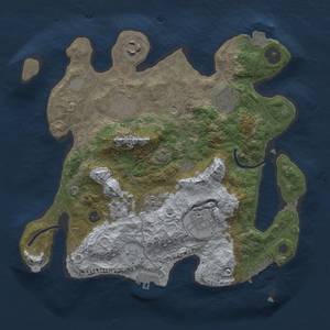 Thumbnail Rust Map: Procedural Map, Size: 3000, Seed: 1525899125, 13 Monuments