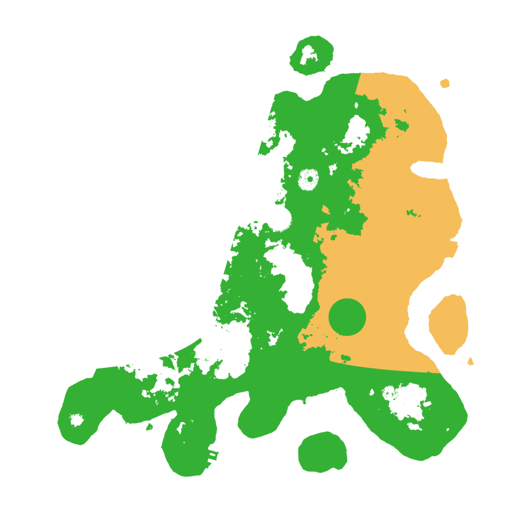 Biome Rust Map: Procedural Map, Size: 3600, Seed: 51847480