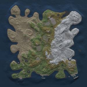 Thumbnail Rust Map: Procedural Map, Size: 3700, Seed: 1617256697, 17 Monuments