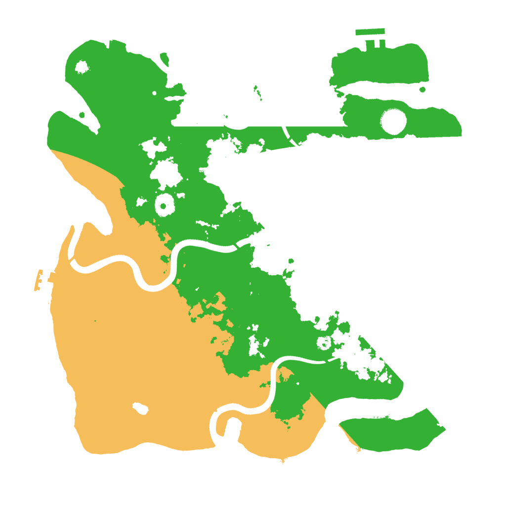 Biome Rust Map: Procedural Map, Size: 3500, Seed: 1128