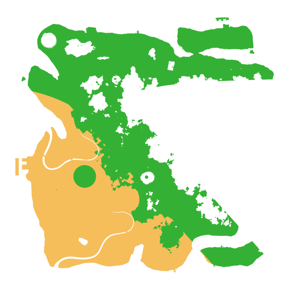Biome Rust Map: Procedural Map, Size: 3500, Seed: 1128