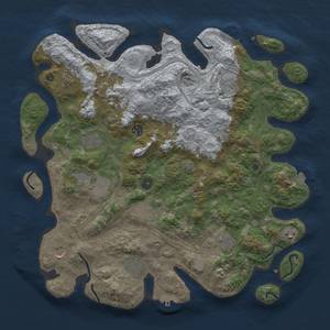 Thumbnail Rust Map: Procedural Map, Size: 4250, Seed: 1064263995, 19 Monuments