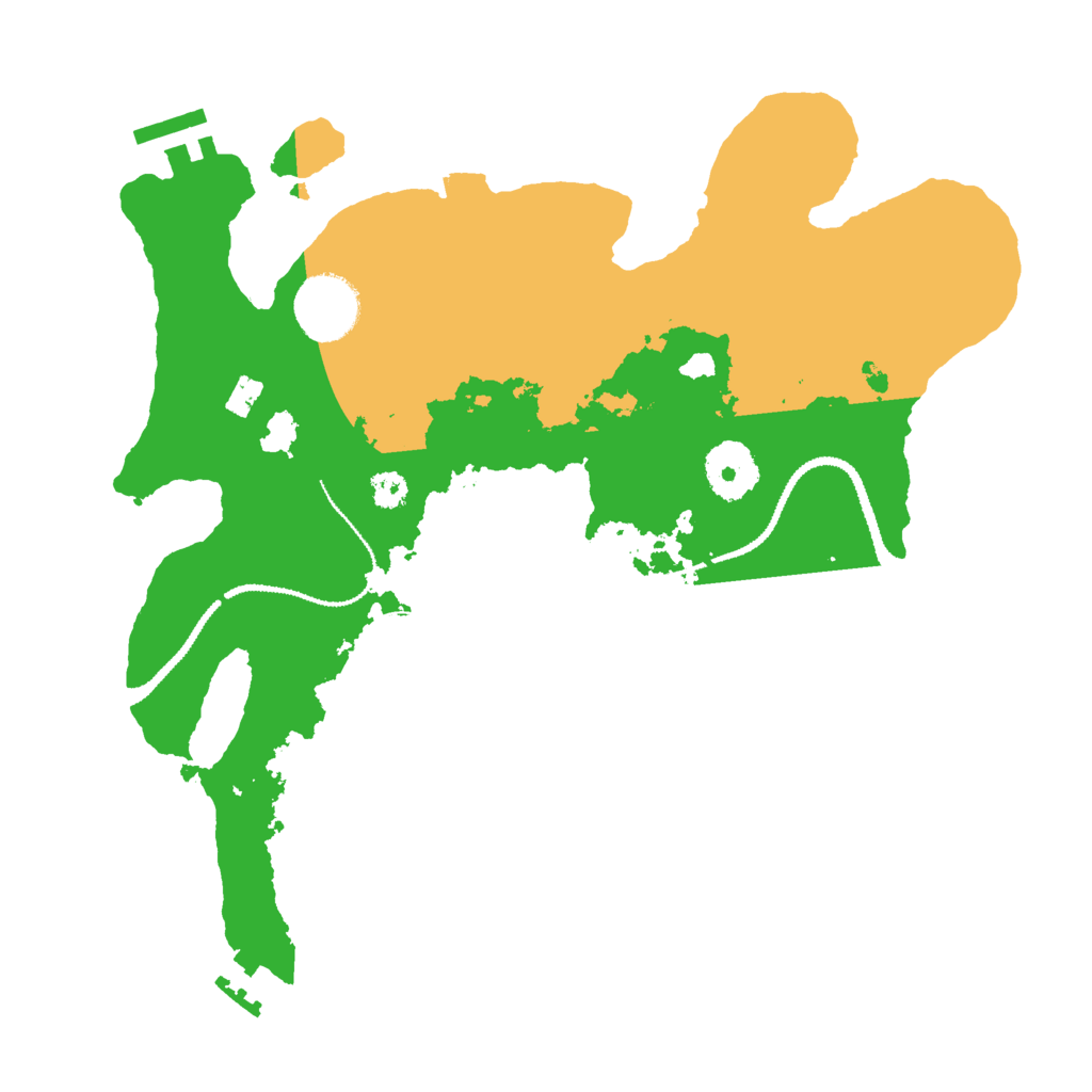 Biome Rust Map: Procedural Map, Size: 3000, Seed: 543267