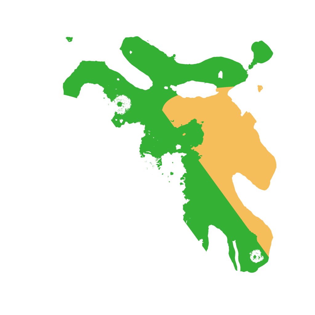 Biome Rust Map: Procedural Map, Size: 2500, Seed: 918273645