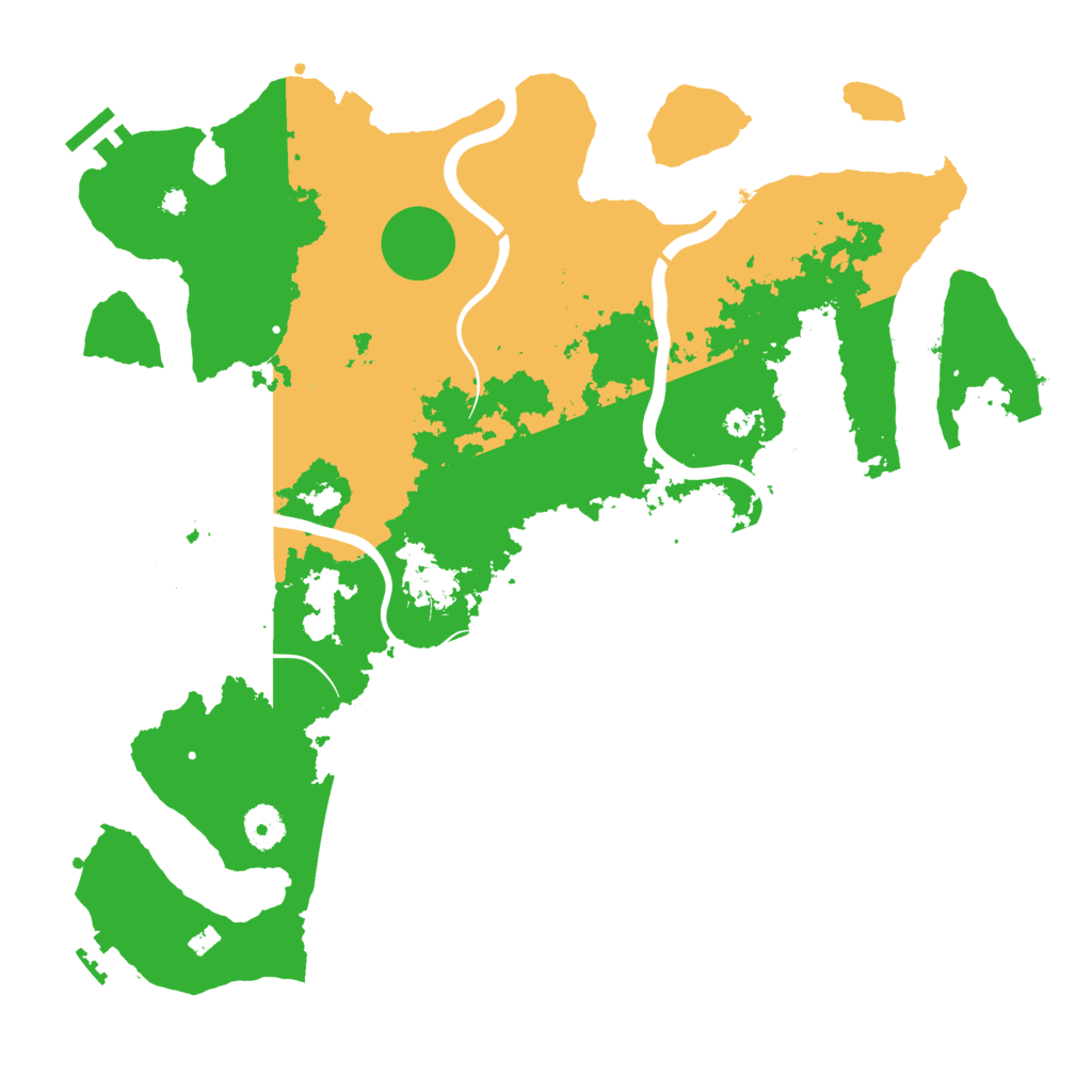 Biome Rust Map: Procedural Map, Size: 3900, Seed: 3289280