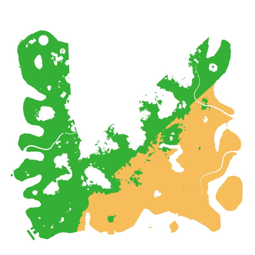 Biome Rust Map: Procedural Map, Size: 4500, Seed: 1338974764