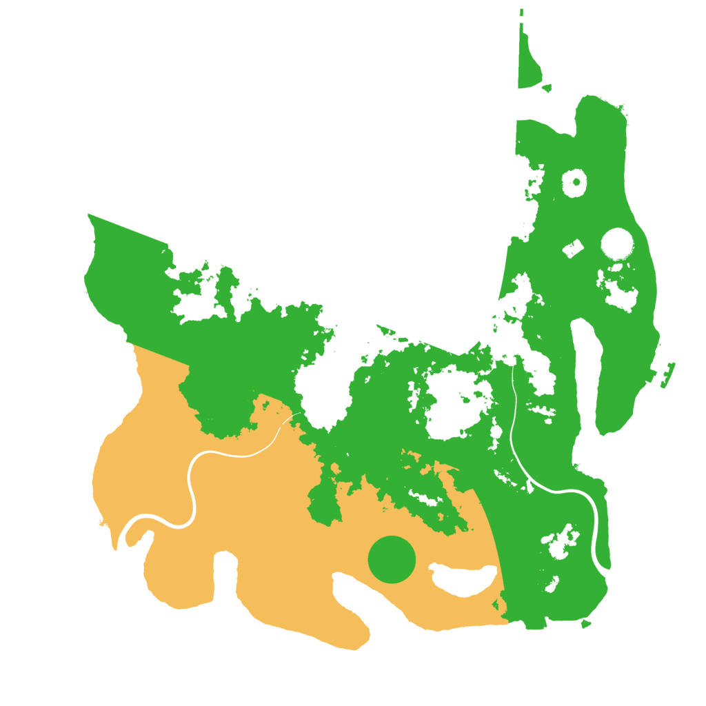 Biome Rust Map: Procedural Map, Size: 3900, Seed: 29128630