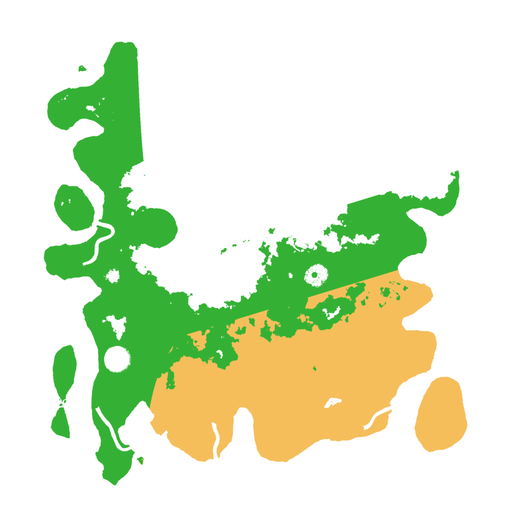 Biome Rust Map: Procedural Map, Size: 3500, Seed: 76218