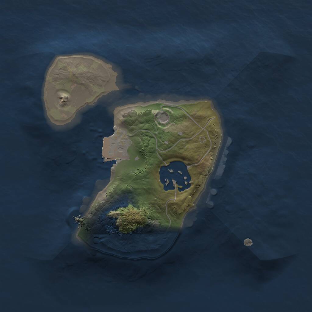 Rust Map: Procedural Map, Size: 1500, Seed: 487655176, 2 Monuments