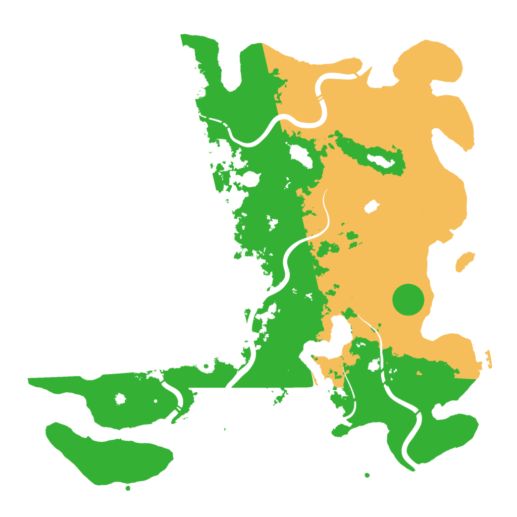 Biome Rust Map: Procedural Map, Size: 4300, Seed: 34355551