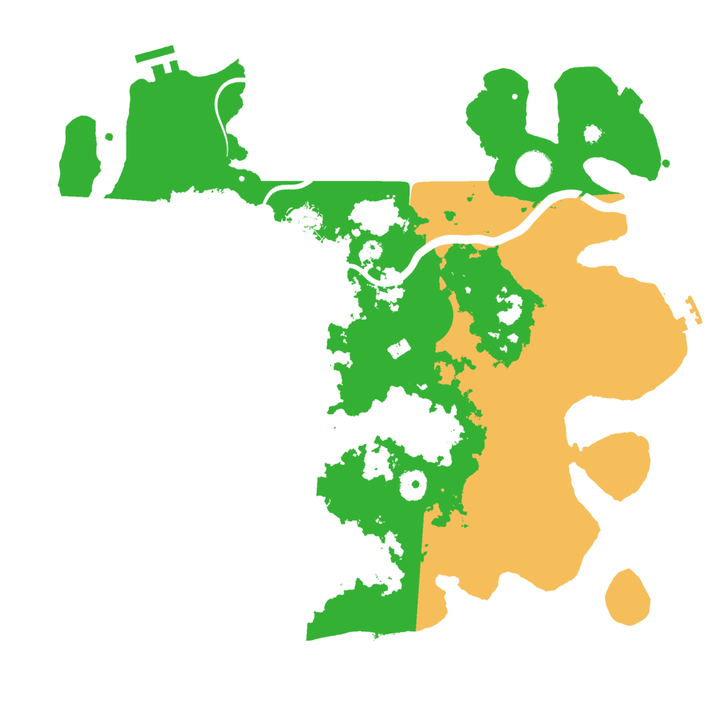 Biome Rust Map: Procedural Map, Size: 3700, Seed: 365236974