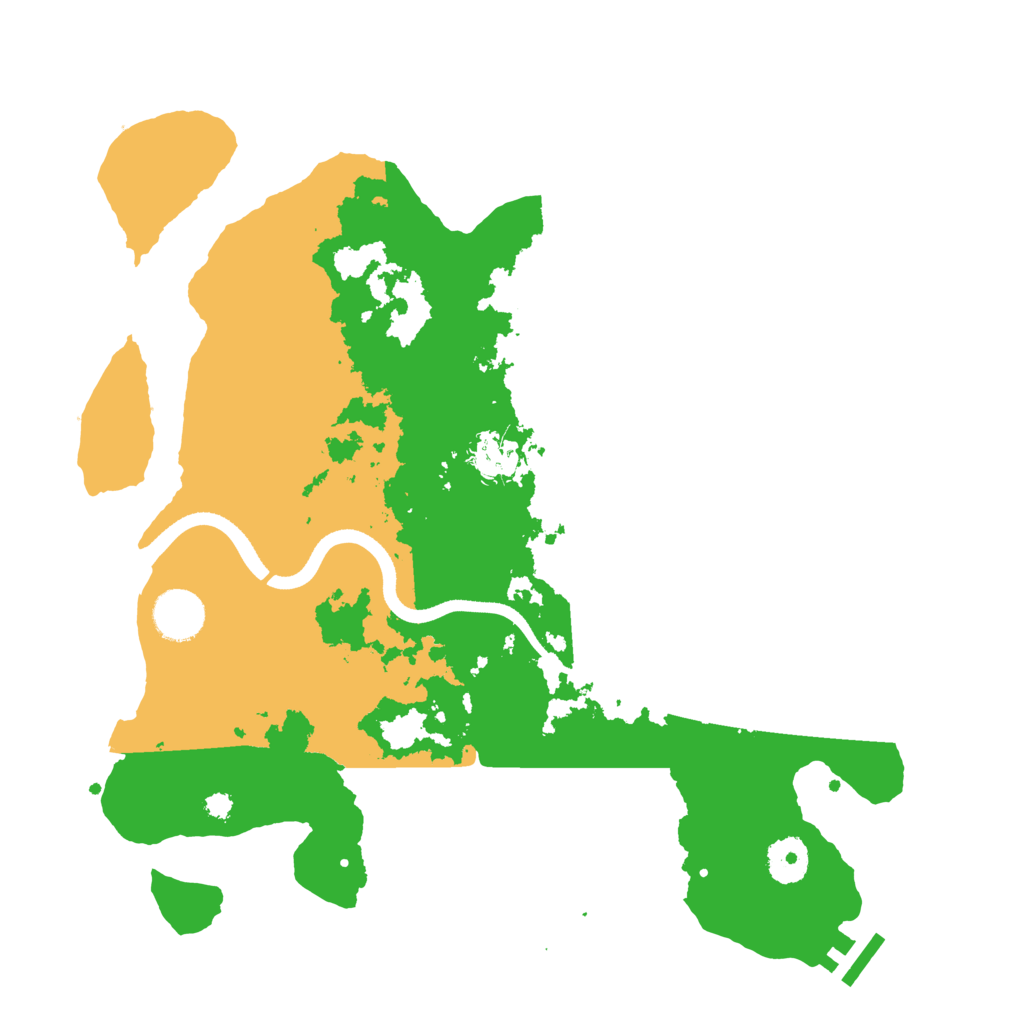 Biome Rust Map: Procedural Map, Size: 3500, Seed: 96148711