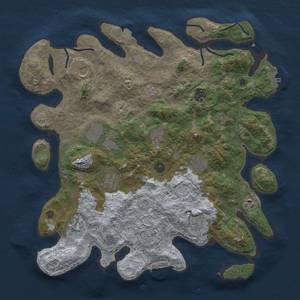 Thumbnail Rust Map: Procedural Map, Size: 4100, Seed: 11226, 18 Monuments