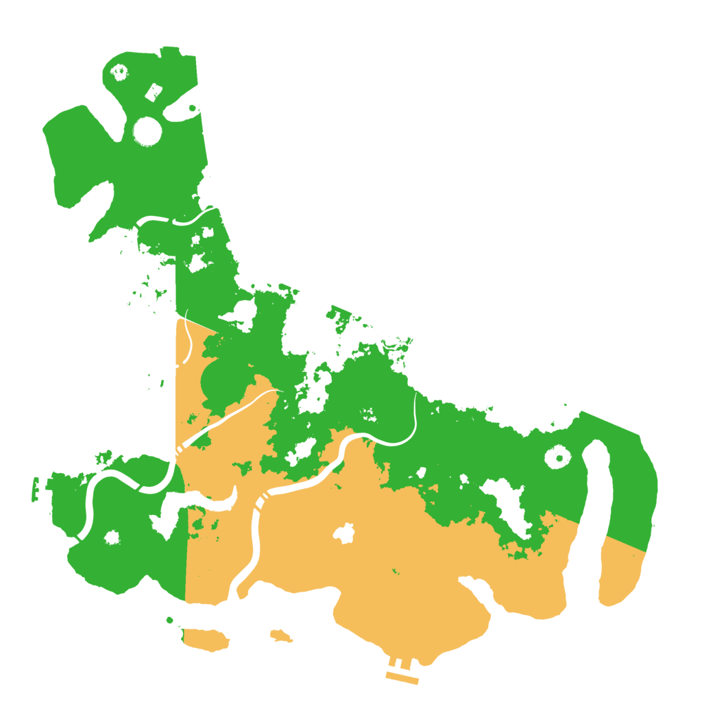 Biome Rust Map: Procedural Map, Size: 4300, Seed: 1122023